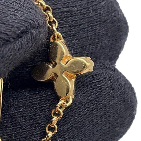 Louis Vuitton Women's Ring Set with LV Rhinestones, Size M, M1695M.